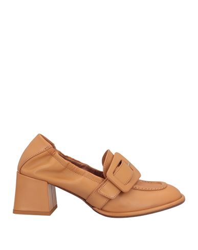 Giorgio Fabiani Woman Loafers Tan Size 5.5 Soft Leather In Brown