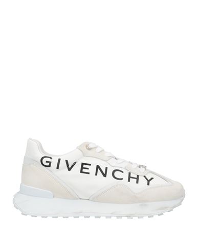 Givenchy Man Sneakers White Size 13 Polyester, Acetate, Soft Leather