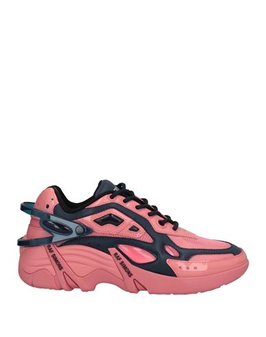 Raf Simons Woman Sneakers Salmon Pink Size 8 Soft Leather, Textile Fibers