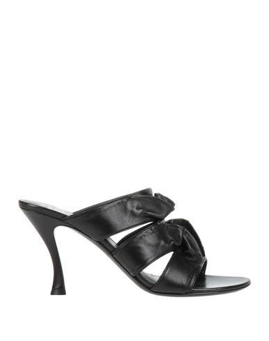 Valentino Garavani Woman Sandals Black Size 6 Soft Leather