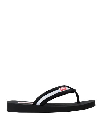 Shop Kenzo Man Thong Sandal Black Size 8.5 Textile Fibers