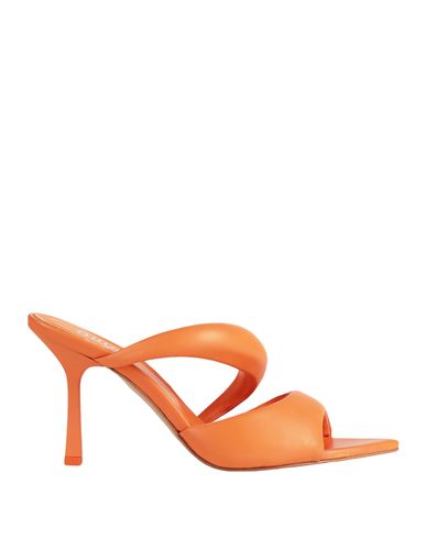 Ovye' By Cristina Lucchi Woman Sandals Orange Size 10 Calfskin