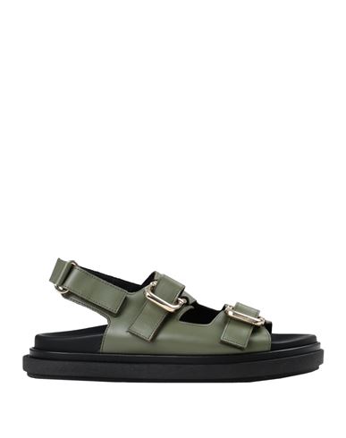 Alohas Woman Sandals Military Green Size 10 Soft Leather
