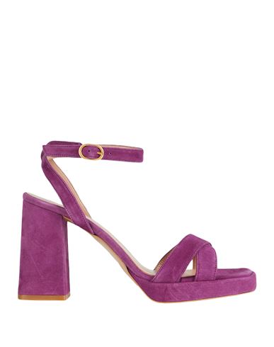 Bianca Di Woman Sandals Deep Purple Size 11 Soft Leather