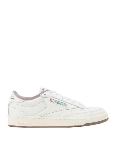 Reebok Club C 85 Vintage Woman Sneakers Ivory Size 4.5 Soft Leather, Textile Fibers In White