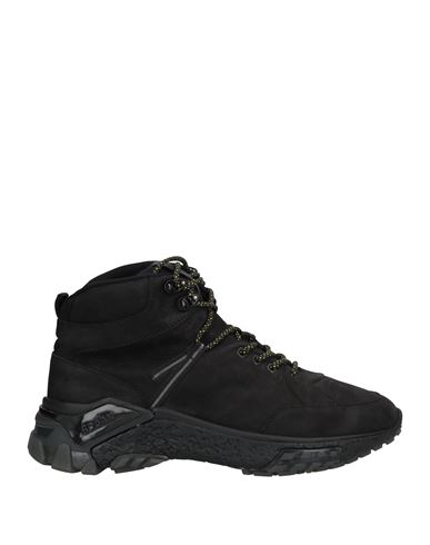 Hogan Man Ankle Boots Black Size 7 Leather, Textile Fibers