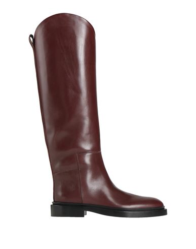 Jil Sander Woman Boot Brown Size 5 Leather In Brown