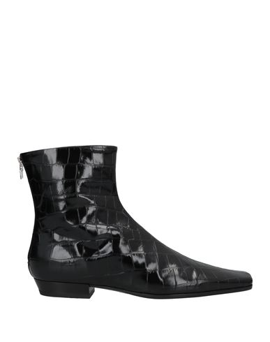 Shop Totême Toteme Woman Ankle Boots Black Size 5 Leather