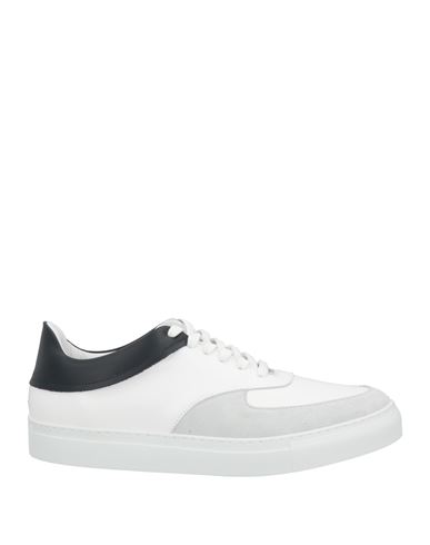 Lab. Pal Zileri Man Sneakers White Size 7 Soft Leather