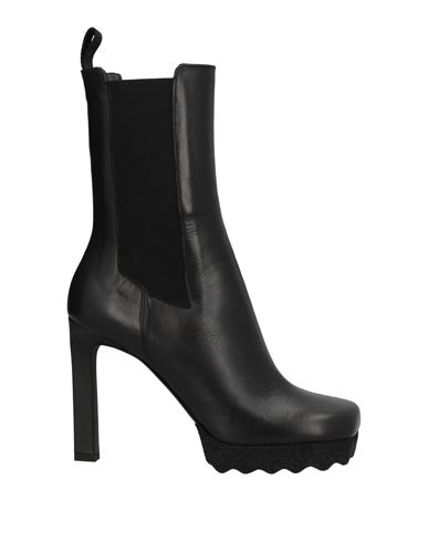 Shop Off-white Woman Ankle Boots Black Size 8 Soft Leather