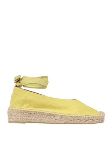 Castaã±er Castañer Woman Espadrilles Lime Green Size 7.5 Textile Fibers In Green