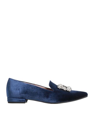 Geneve Woman Loafers Blue Size 9 Textile Fibers