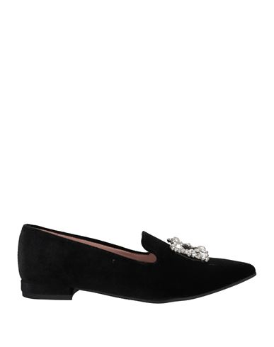 Geneve Woman Loafers Black Size 9 Textile Fibers