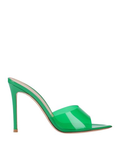 Shop Gianvito Rossi Woman Sandals Dark Green Size 7 Soft Leather, Rubber