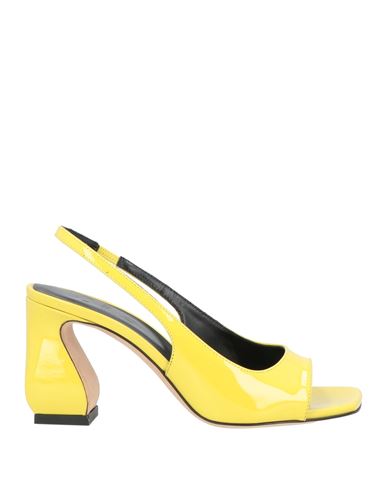 Si Rossi By Sergio Rossi Woman Sandals Yellow Size 5 Soft Leather