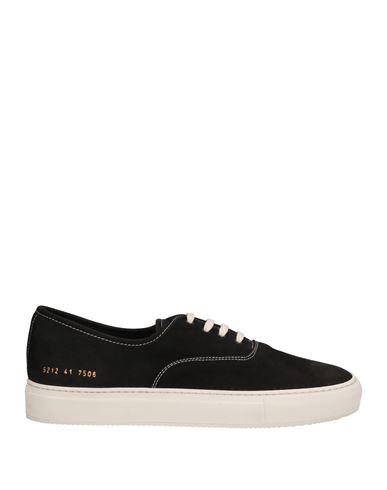 Common Projects Man Sneakers Black Size 11 Soft Leather In Black