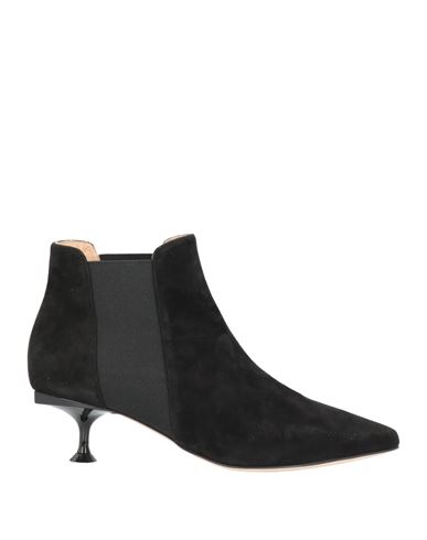 Sergio Rossi Woman Ankle Boots Black Size 10.5 Soft Leather