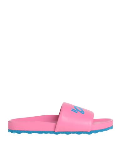 OFF-WHITE OFF-WHITE MAN SANDALS PINK SIZE 12 SOFT LEATHER