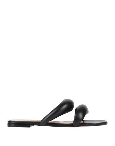 Shop Gianvito Rossi Woman Sandals Black Size 5.5 Soft Leather