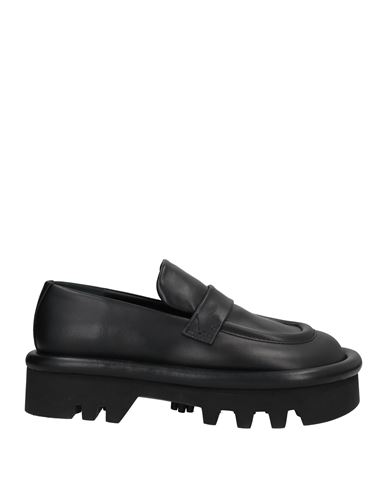 Jw Anderson Woman Loafers Black Size 8 Calfskin