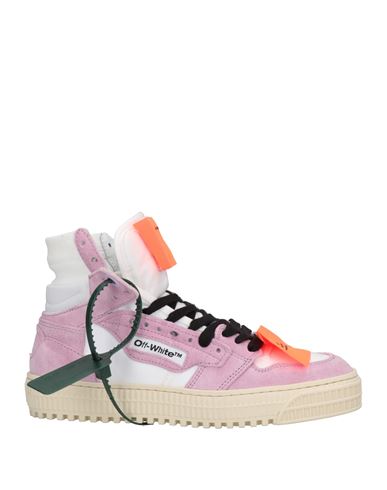Off-white Woman Sneakers Lilac Size 6 Soft Leather, Textile Fibers In Purple