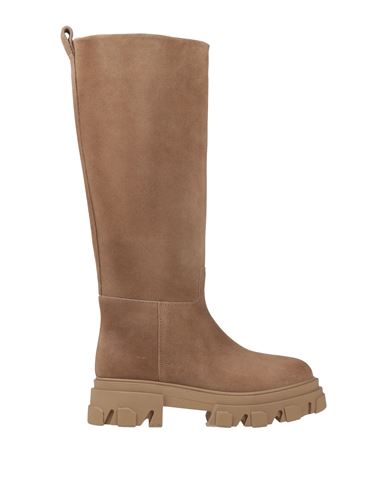 Shop Gia X Pernille Teisbaek Woman Boot Camel Size 7 Calfskin In Beige