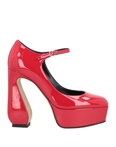 Shop Si Rossi By Sergio Rossi Woman Pumps Red Size 8 Soft Leather