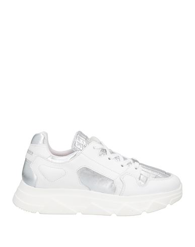 Steve Madden Woman Sneakers White Size 10 Soft Leather, Textile Fibers