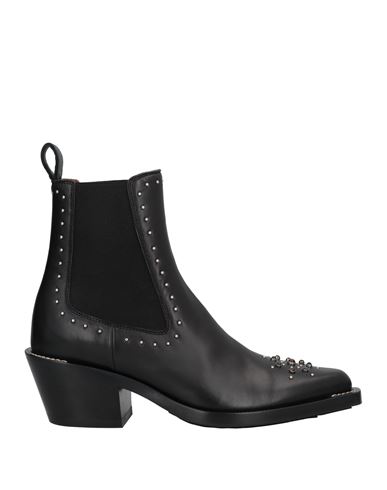 Chloé Woman Ankle Boots Black Size 8 Leather