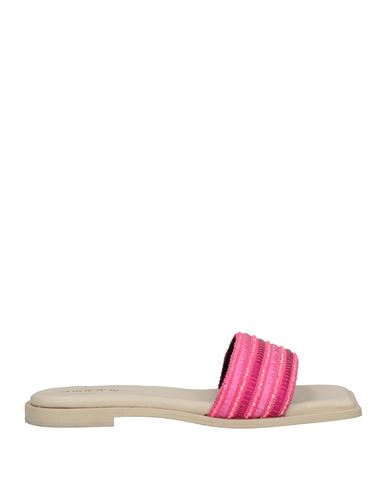 Lerre Woman Sandals Fuchsia Size 11 Textile Fibers In Pink