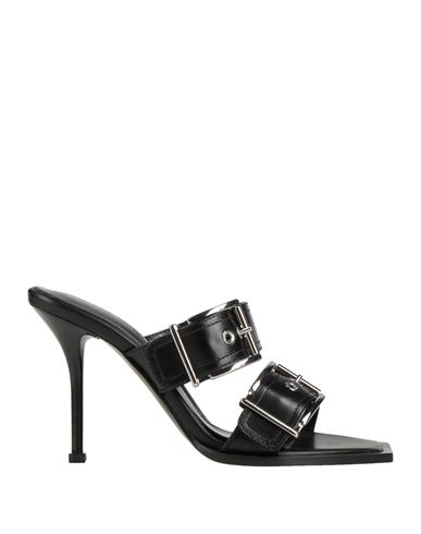 Shop Alexander Mcqueen Woman Sandals Black Size 5 Soft Leather