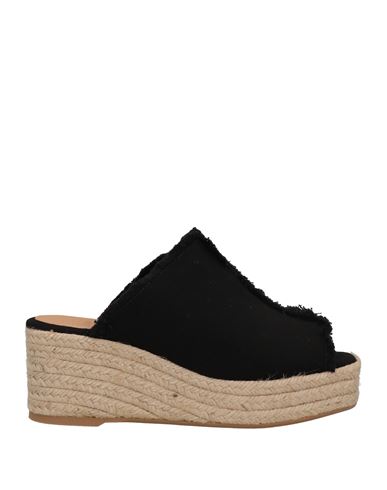Castaã±er Castañer Woman Espadrilles Black Size 6.5 Textile Fibers