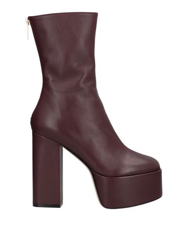 Shop Paris Texas Woman Ankle Boots Burgundy Size 11 Soft Leather In Red