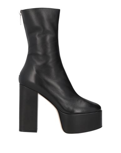 Paris Texas Woman Ankle Boots Black Size 8 Soft Leather