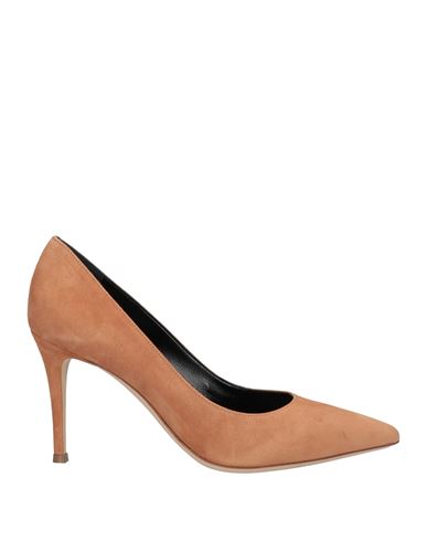 Lerre Woman Pumps Camel Size 10.5 Soft Leather In Beige