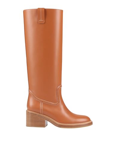 Chloé Woman Boot Camel Size 6 Soft Leather In Beige