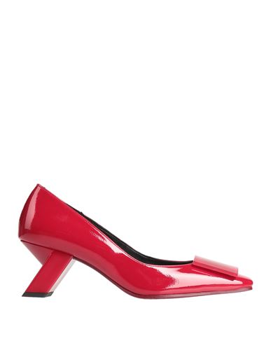 Daniele Ancarani Woman Pumps Red Size 8 Soft Leather