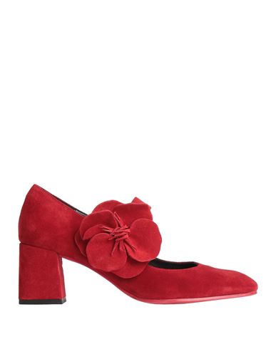 Daniele Ancarani Woman Pumps Red Size 11 Soft Leather