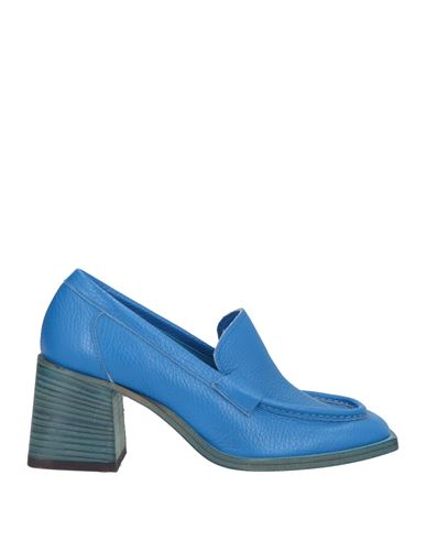 Lemaré Woman Loafers Bright Blue Size 6 Soft Leather