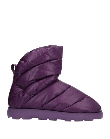 Piumestudio Woman Ankle Boots Purple Size 11 Textile Fibers