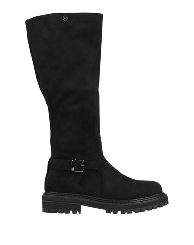 Silvian Heach Woman Knee Boots Black Size 11 Textile Fibers