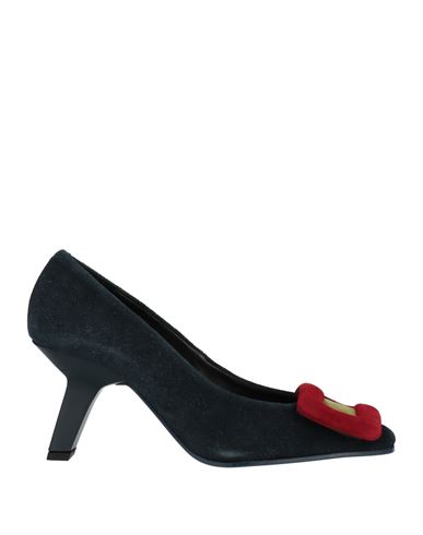 Daniele Ancarani Woman Pumps Midnight Blue Size 11 Soft Leather