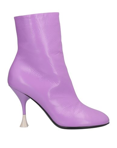 Shop 3juin Woman Ankle Boots Lilac Size 8 Soft Leather In Purple