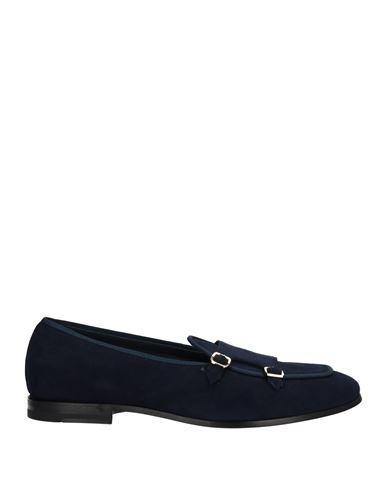 Shop Fabi Man Loafers Blue Size 6.5 Soft Leather