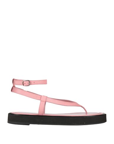 By Far Woman Toe Strap Sandals Pink Size 10 Soft Leather