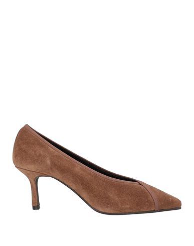 Daniele Ancarani Woman Pumps Camel Size 10 Soft Leather In Beige