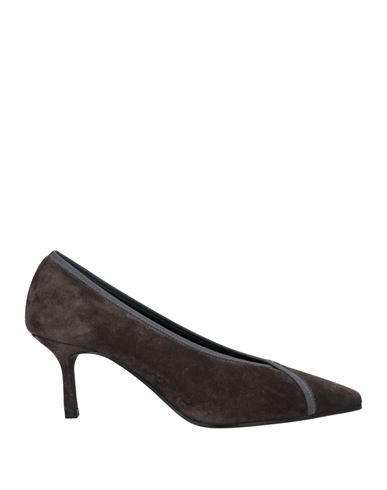Daniele Ancarani Woman Pumps Lead Size 10 Soft Leather In Grey