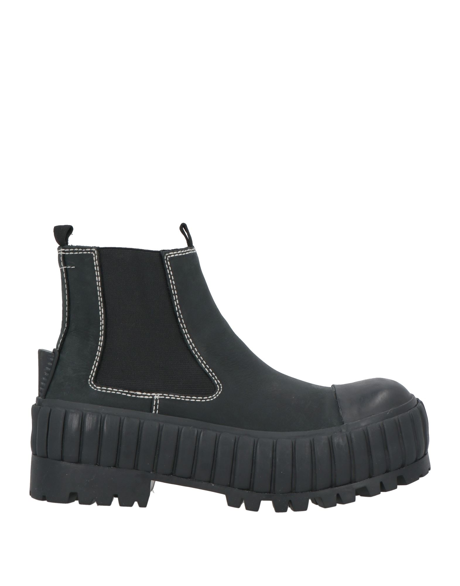 Maison Margiela 35 1/2レザーショートブーツ 黒 - メルカリ