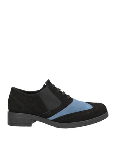 Daniele Ancarani Woman Lace-up Shoes Light Blue Size 8 Soft Leather, Textile Fibers