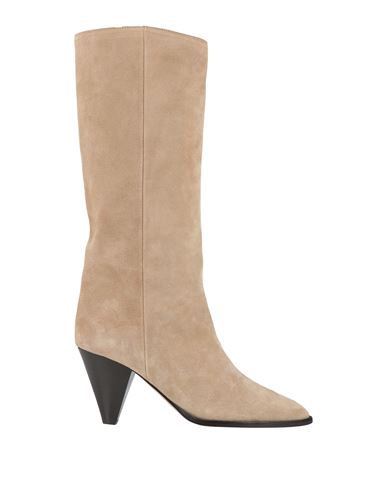 Isabel Marant Woman Knee Boots Beige Size 11 Calfskin In Beige